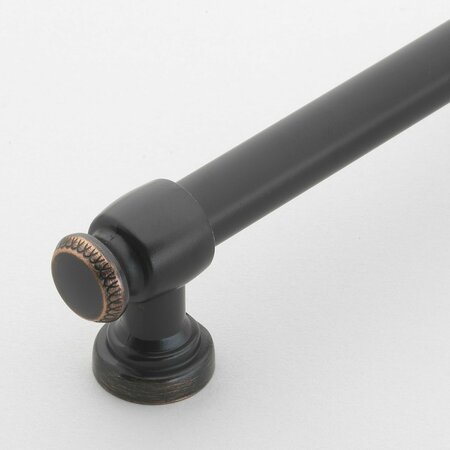 Gliderite Hardware 7-5/8 in. Center to Center Oil Rubbed Bronze Classic Euro Bar Pull - 4361-192-ORB 4361-192-ORB-1